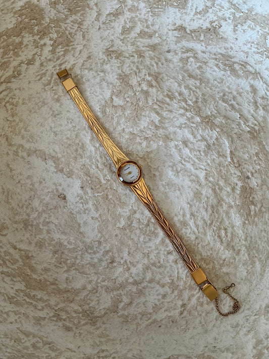 Accurist Citrine gemstone quadrant vintage watch