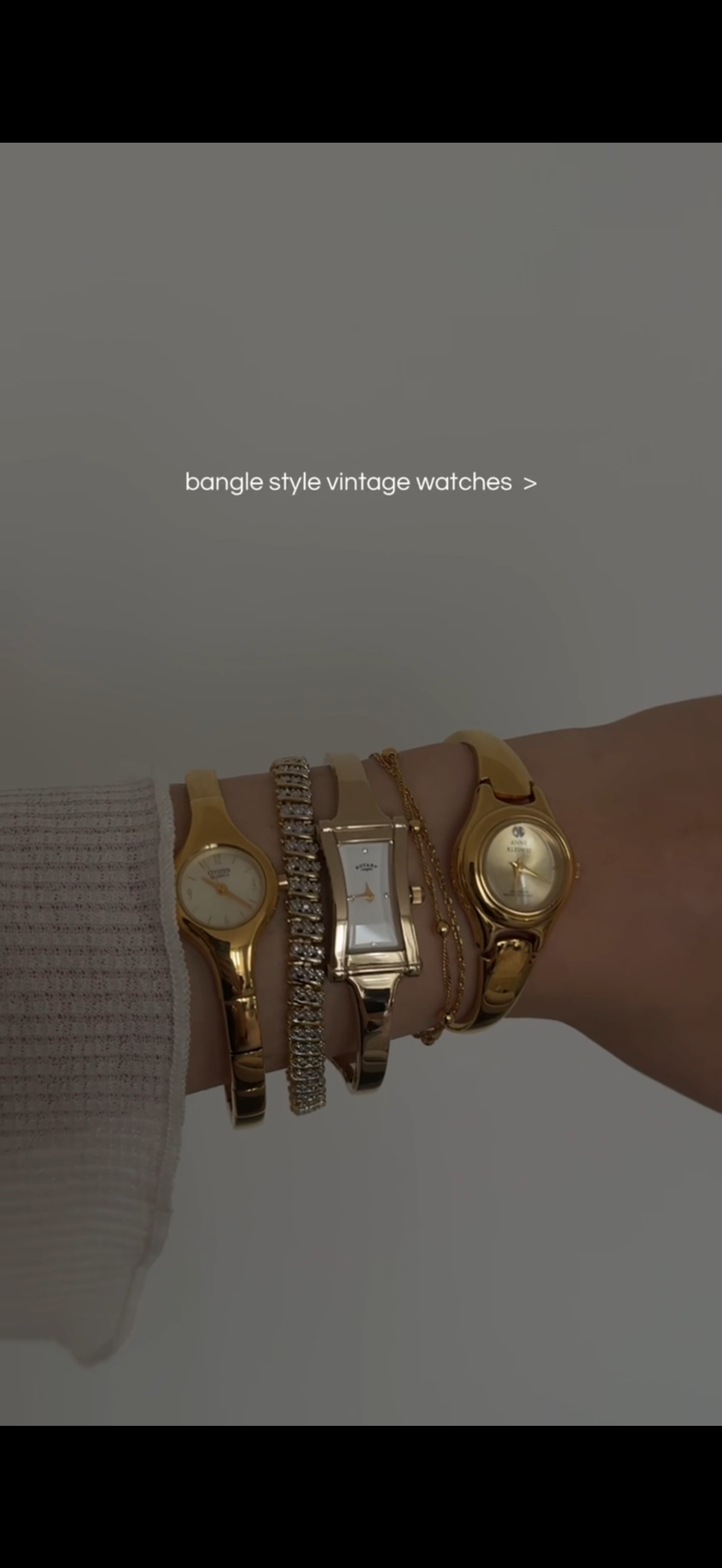 Rotary Bangle bracelet vintage watch