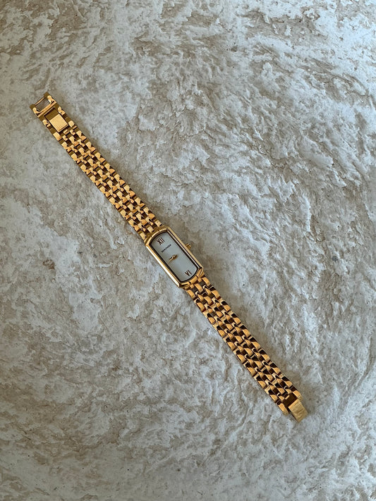 Sekonda gold plated tank style vintage watch