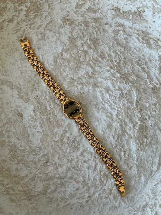 Sekonda serpentine dial 18k gold plated vintage watch