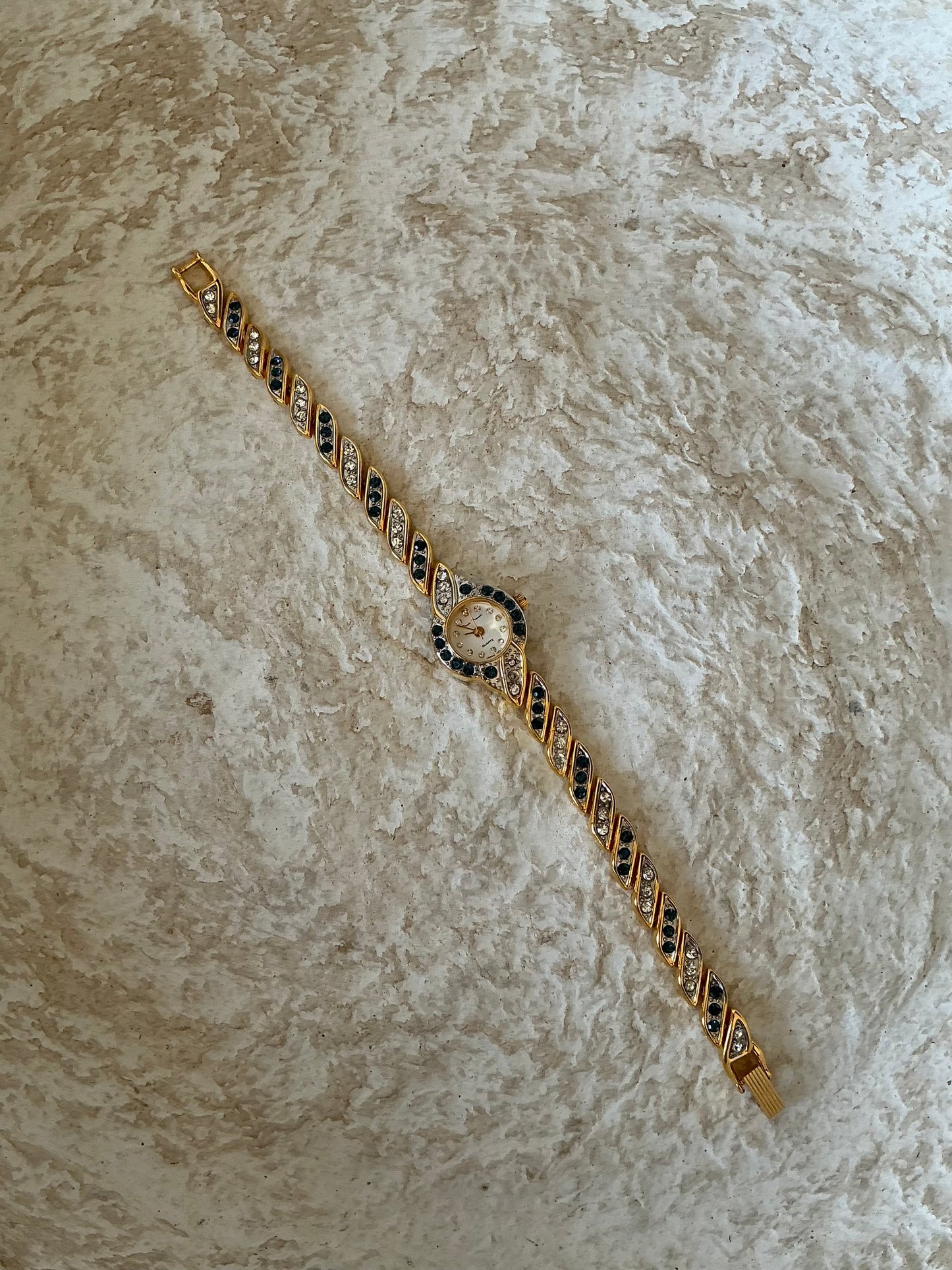 Paulo Franchi sapphire and CZ dainty vintage watch