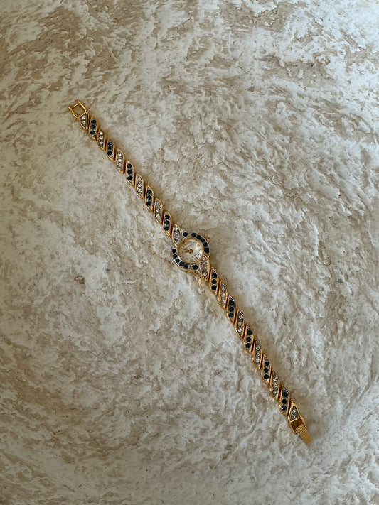 Paulo Franchi sapphire and CZ dainty vintage watch